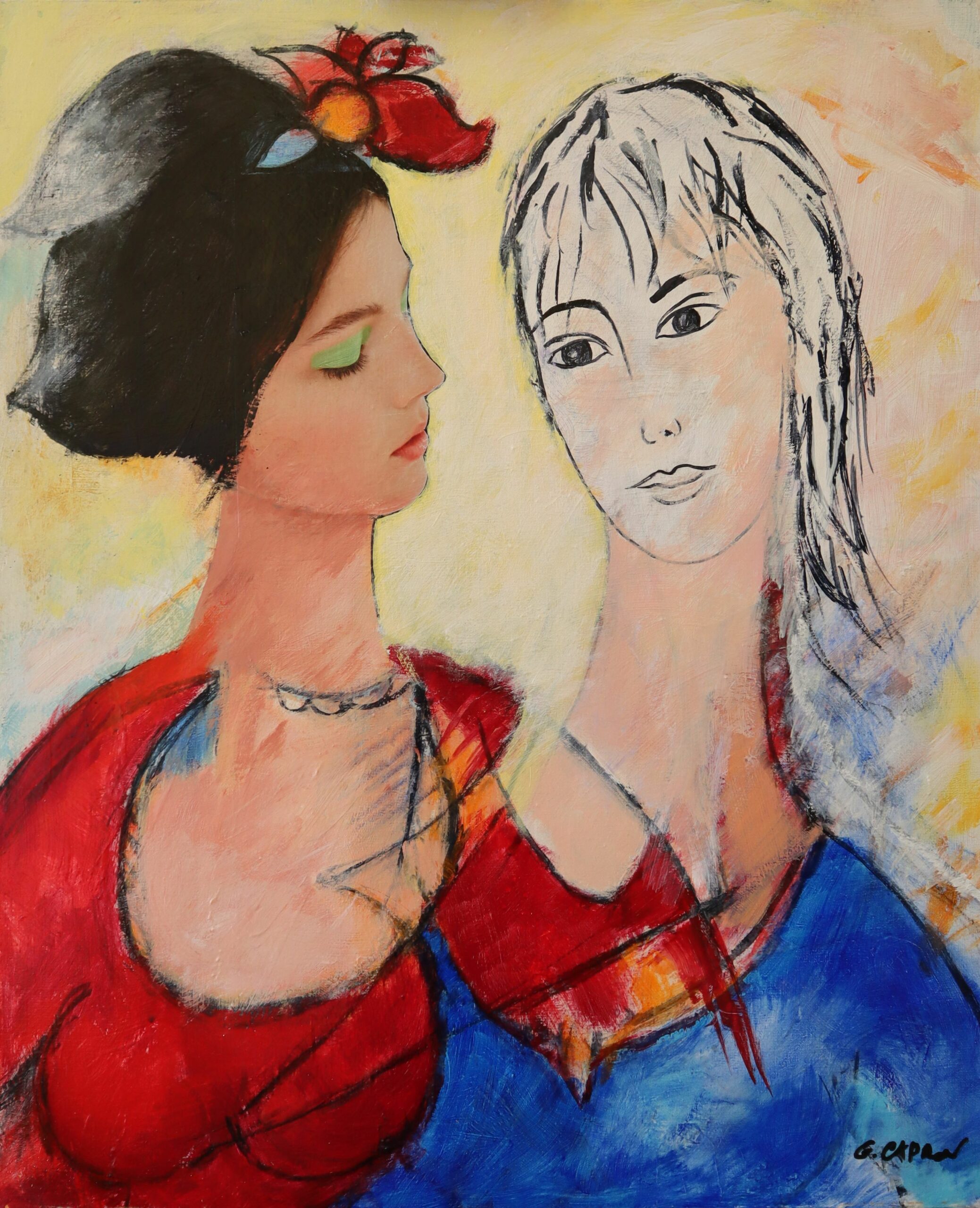 Femme à la fleur