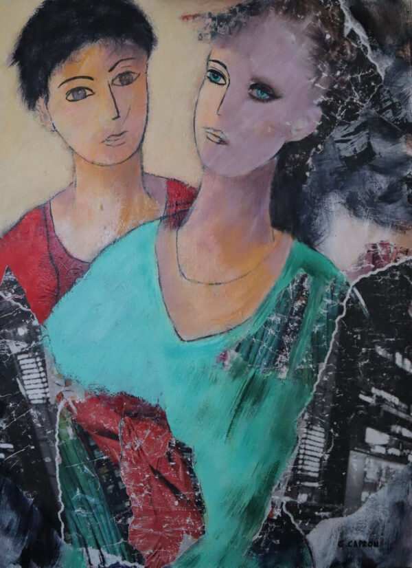 La fille aux yeux bleus